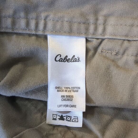 Cabelas Khaki Hiking Shorts Mens Size 34 - Picture 6 of 6